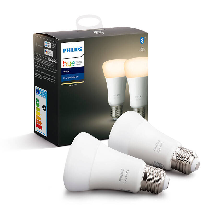 LED spuldzes Philips Hue E27 9W 806lm, 2 gab cena un informācija | Spuldzes | 220.lv