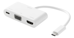 Adapteris Deltaco USBC-HDMI20, USB-C/HDMI/VGA cena un informācija | Adapteri un USB centrmezgli | 220.lv