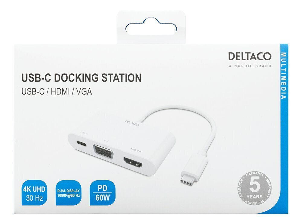 Adapteris Deltaco USBC-HDMI20, USB-C/HDMI/VGA цена и информация | Adapteri un USB centrmezgli | 220.lv