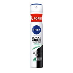 Nivea Black & White Invisible Fresh Anti-perspirant - Antiperspirant spray 200ml цена и информация | Дезодоранты | 220.lv