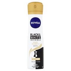 Nivea Anti-Spray Spray Black & White (Invisible Silk y Smooth) 150 ml 200ml цена и информация | Дезодоранты | 220.lv