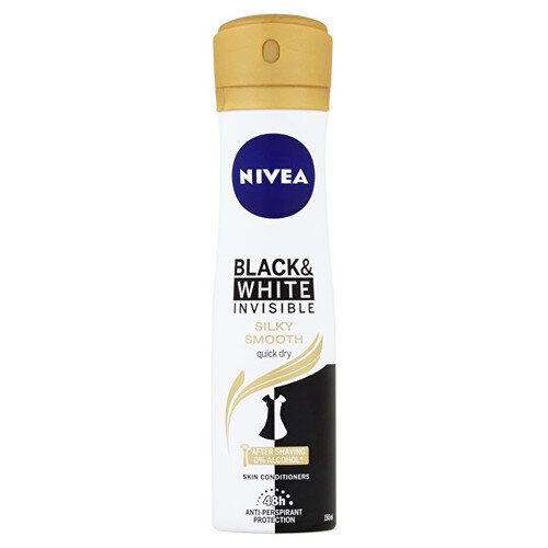 Izsmidzināms dezodorants Nivea Black & White Invisible Silky Smooth Anti-perspirant 200 ml цена и информация | Dezodoranti | 220.lv