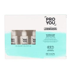 Mitrinoša kopšanas procedūra matiem Pro You The Moisturizer Hydrating Boosters, 10 x 15 ml cena un informācija | Revlon Smaržas, kosmētika | 220.lv