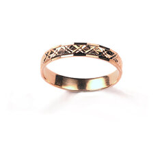 Zelta laulības gredzens ar dimanta slīpējumu, 16,5 mm 440 902 165 cena un informācija | Gredzeni | 220.lv