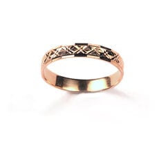 Обручальное золотое кольцо с алмазной гранью, 18.5 мм, 440 902 185 цена и информация | Кольца | 220.lv