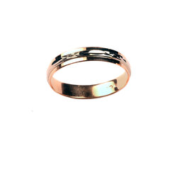 Zelta laulības gredzens ar dimanta slīpējumu, 17,5 mm 440 903 175 cena un informācija | Gredzeni | 220.lv