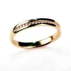 Золотое кольцо с бриллиантами, 17 мм, 621 368 170 цена и информация | Кольца | 220.lv
