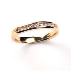 Золотое кольцо с бриллиантами, 16,5 мм, 311 966 165 цена и информация | Кольца | 220.lv