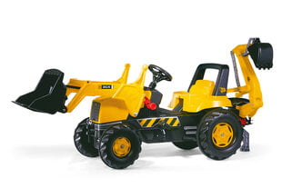 Педальный трактор с двумя ковшами Rolly Toys rollyJunior JCB цена и информация | Игрушки для мальчиков | 220.lv