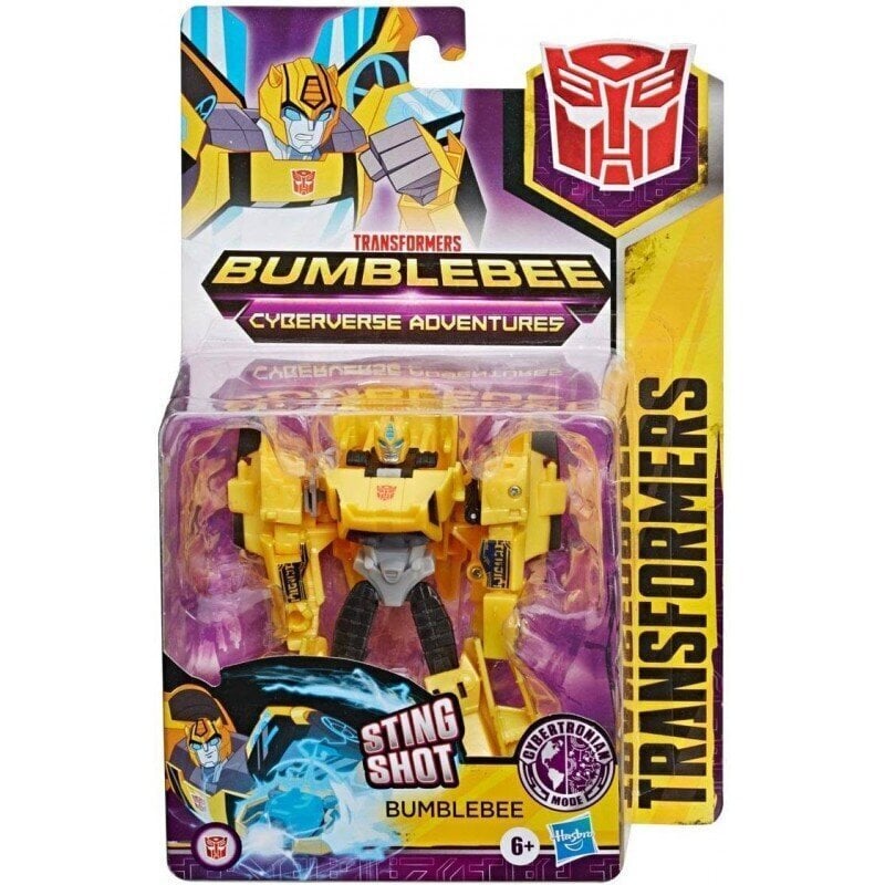 Transformers Bumblebee - cyberverse adventures Sting Shot Bumblebee / E7084 (12 cm) cena un informācija | Rotaļlietas zēniem | 220.lv