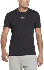 Reebok T-Krekli Wor Piping Tee Black HA1060 HA1060/S цена и информация | Мужские футболки | 220.lv