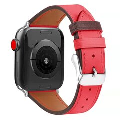 Fusion ādas siksniņa Apple Watch 38/40 mm sarkana cena un informācija | Viedpulksteņu un viedo aproču aksesuāri | 220.lv