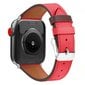 Fusion ādas siksniņa Apple Watch 38/40 mm sarkana цена и информация | Viedpulksteņu un viedo aproču aksesuāri | 220.lv