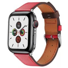 Fusion ādas siksniņa Apple Watch 38/40 mm sarkana цена и информация | Аксессуары для смарт-часов и браслетов | 220.lv