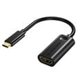 Vienvirziena adapteris Choetech adapteris bezvadu uzlādei USB Type C Thunderbolt 3 uz HDMI 2.0 4K@60Hz (HUB-H04BK), melns