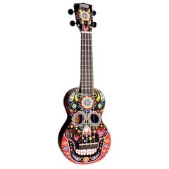 Soprāna ukulele Mahalo Art MA1-SKBK Skull cena un informācija | Ģitāras | 220.lv