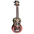 Soprāna ukulele Mahalo Art MA1-SKBK Skull