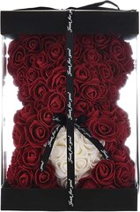 Медведь из роз 25 см (rose bear), LIVMAN цена и информация | Искусственный букет DKD Home Decor, 2 шт | 220.lv