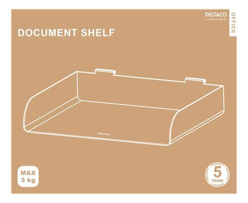Plaukts dokumentiem Deltaco Office DELO-0154 cena un informācija | Kancelejas preces | 220.lv