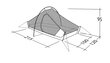 Telts Robens Chaser 2, zaļa цена и информация | Teltis | 220.lv
