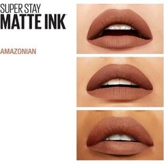 Губная помада Maybelline Super Stay Matte Ink, 70 Amazonian, 5 мл цена и информация | Помады, бальзамы, блеск для губ | 220.lv