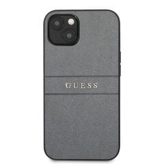 GUHCP13MPSASBGR Guess PU Leather Saffiano Case for iPhone 13 Grey cena un informācija | Telefonu vāciņi, maciņi | 220.lv