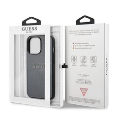 GUHCP13XPSASBGR Guess PU Leather Saffiano Case for iPhone 13 Pro Max Grey cena un informācija | Telefonu vāciņi, maciņi | 220.lv
