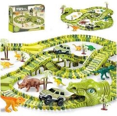 Mega Sacīkšu trase Dinozauru parks, 240 daļas цена и информация | Игрушки для мальчиков | 220.lv
