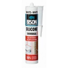 Bison silikons universāls balts 280 ml цена и информация | Izolācijas materiāli | 220.lv