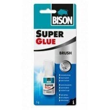 Līme Bison Super Glue с кисточкой, 5 г цена и информация | Клей | 220.lv