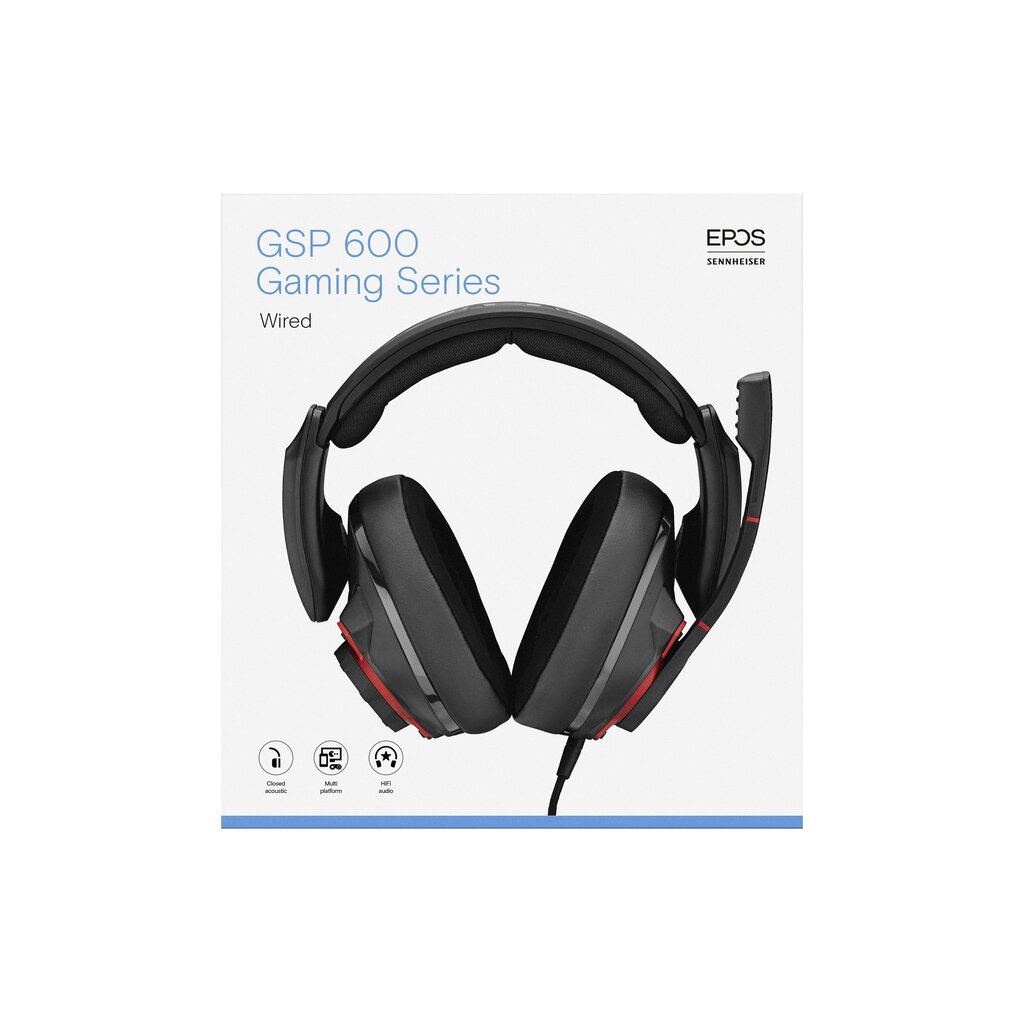 EPOS GSP 600 V2, black cena un informācija | Austiņas | 220.lv