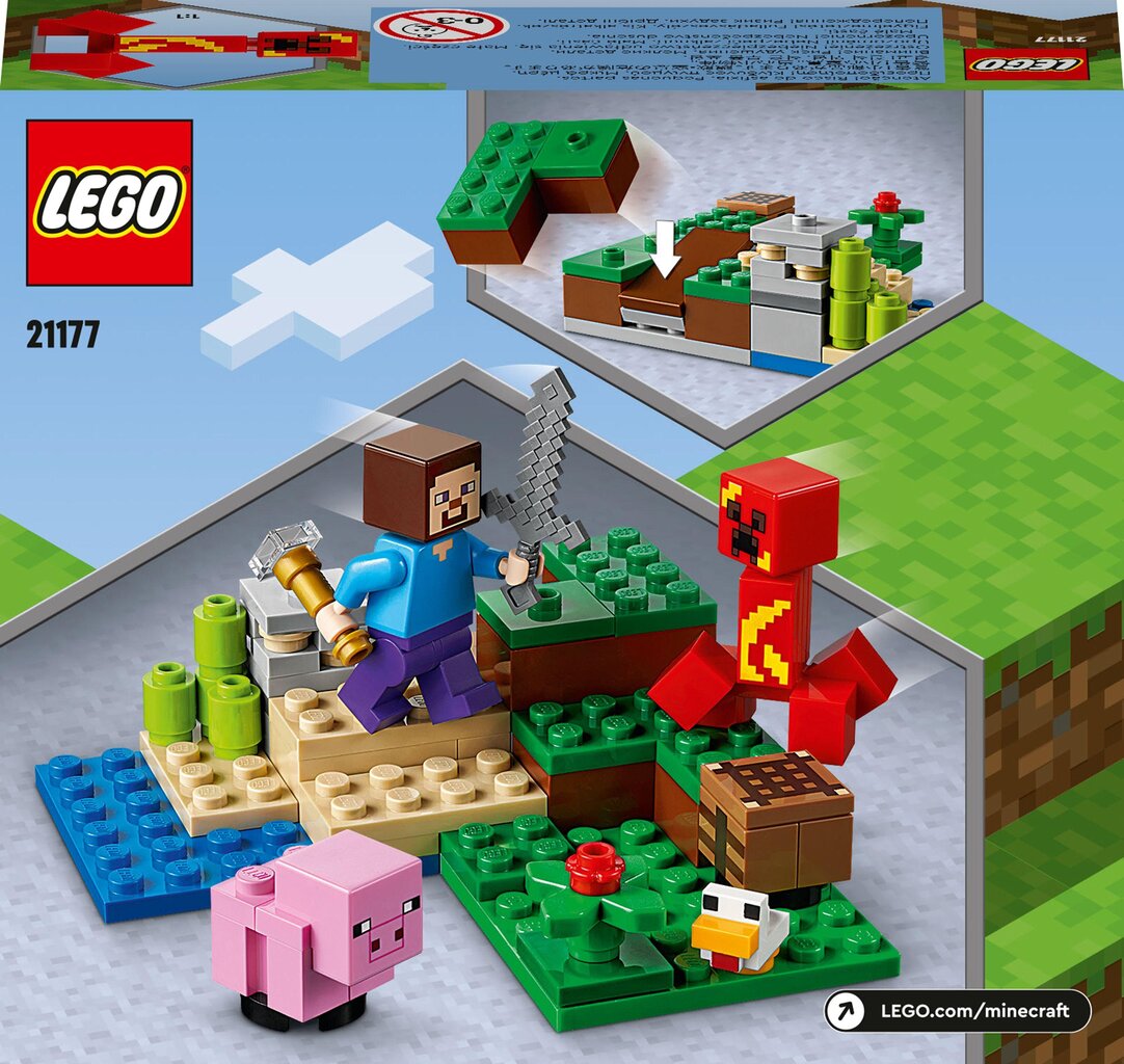 21177 LEGO® Minecraft Creeper slēpnis cena un informācija | Konstruktori | 220.lv