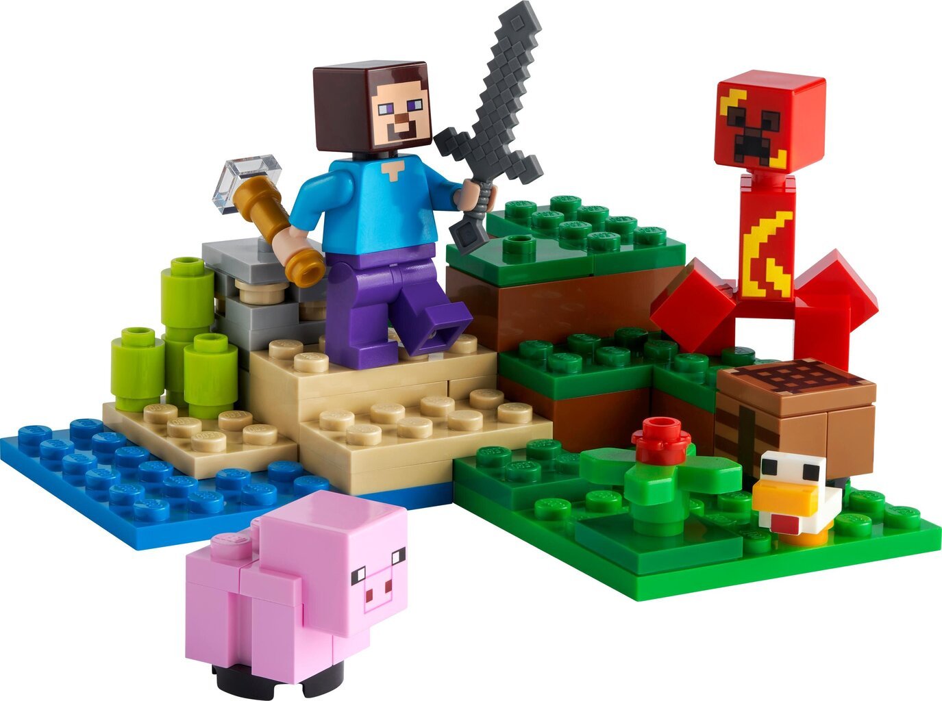 21177 LEGO® Minecraft Creeper slēpnis cena un informācija | Konstruktori | 220.lv