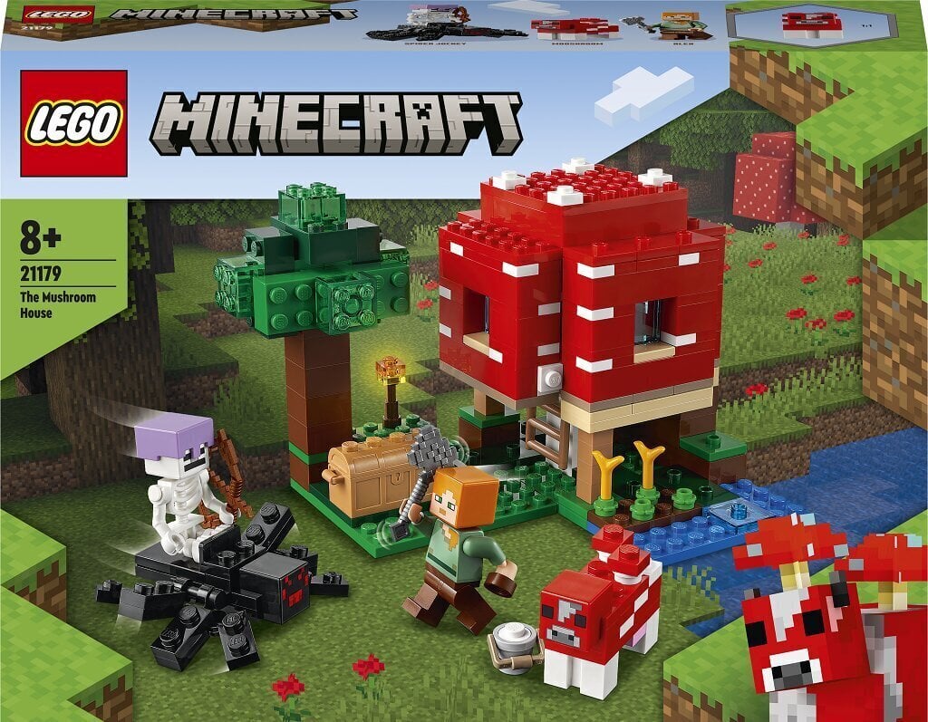 21179 LEGO® Minecraft Sēņu māja цена | 220.lv