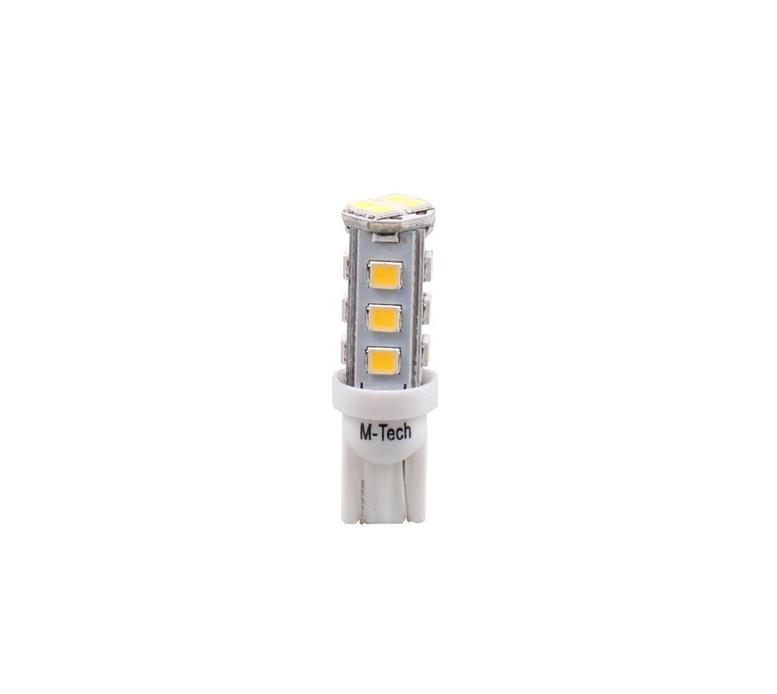 LED spuldzes M-Tech LB077W W5W T10 12V, 2 gab cena un informācija | Auto spuldzes | 220.lv