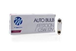 Автолампочка M-Tech Festoon C5W 12В цена и информация | Автомобильные лампочки | 220.lv