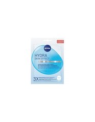 Mitrinoša sejas maska Nivea Hydra Skin Effect Serum Infused Sheet Mask 20 ml цена и информация | Маски для лица, патчи для глаз | 220.lv