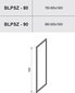 Stacionārā siena Blix BLPSZ, Ravak, Izmērs: 90x90 Stikls: Caurspīdīga cena un informācija | Dušas durvis, dušas sienas | 220.lv
