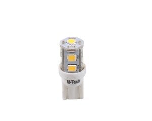 Светодиодная лампа M-Tech LB018W W5W T10 12В, 2 шт цена и информация | Автомобильные лампочки | 220.lv