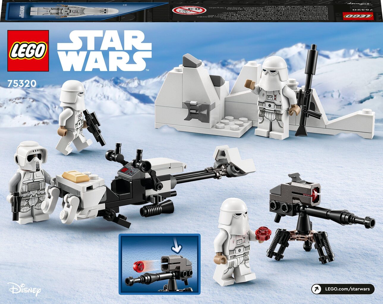 75320 LEGO® Star Wars Snowtrooper kaujas komplekts cena un informācija | Konstruktori | 220.lv