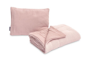 Adīts spilvena un segas komplekts Sillo, rozā cena un informācija | Bērnu gultas veļa | 220.lv
