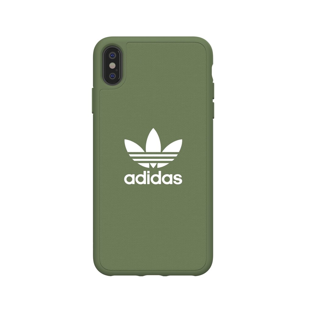 Adidas ETUI ADIDAS OR MOULDED CANVAS IPHONE XS MAX ZIELONY standard cena un informācija | Telefonu vāciņi, maciņi | 220.lv