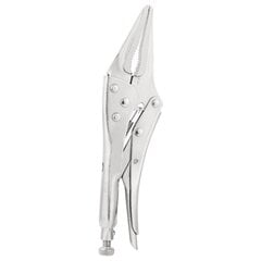 Long Nose Locking Pliers 9" Deli Tools EDL20015B (silver) cena un informācija | Rokas instrumenti | 220.lv
