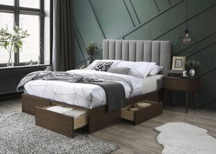 Кровать Halmar Gorashi, 160x200 см, серый/коричневый цена и информация | Кровати | 220.lv