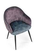 2-u krēslu komplekts Halmar K440, tumsi pelēks/zils cena un informācija | Virtuves un ēdamistabas krēsli | 220.lv
