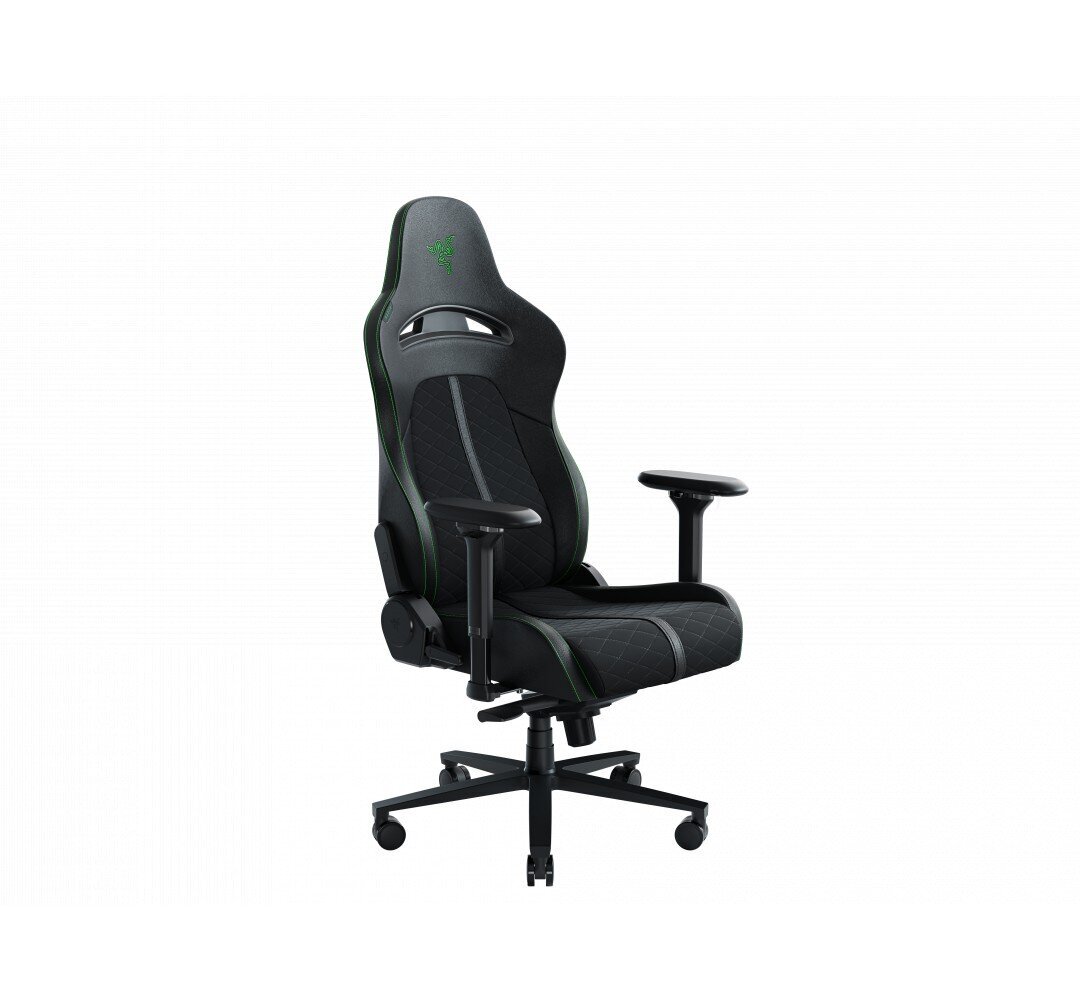 Spēļu krēsls Razer Enki, melns/zaļš цена и информация | Biroja krēsli | 220.lv