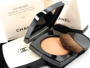 Осветляющая пудра для лица Chanel Les Beiges Healthy Glow Sheer, 30, 12 г цена и информация | Пудры, базы под макияж | 220.lv