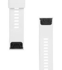 Tactical 431 Silicone Band for Garmin Fenix 5/6 QuickFit 22mm White цена и информация | Аксессуары для смарт-часов и браслетов | 220.lv