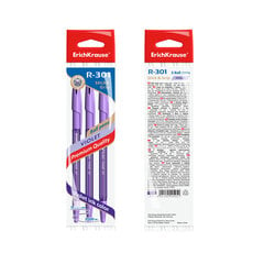 Pildspalva ErichKrause Violet Stick&Grip 0.7mm violeta - 3 gab цена и информация | Письменные принадлежности | 220.lv