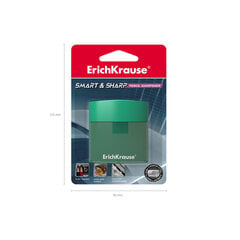 Точилка с контейнером пластиковая ErichKrause Smart&Sharp 1 шт. цена и информация | Канцелярия | 220.lv